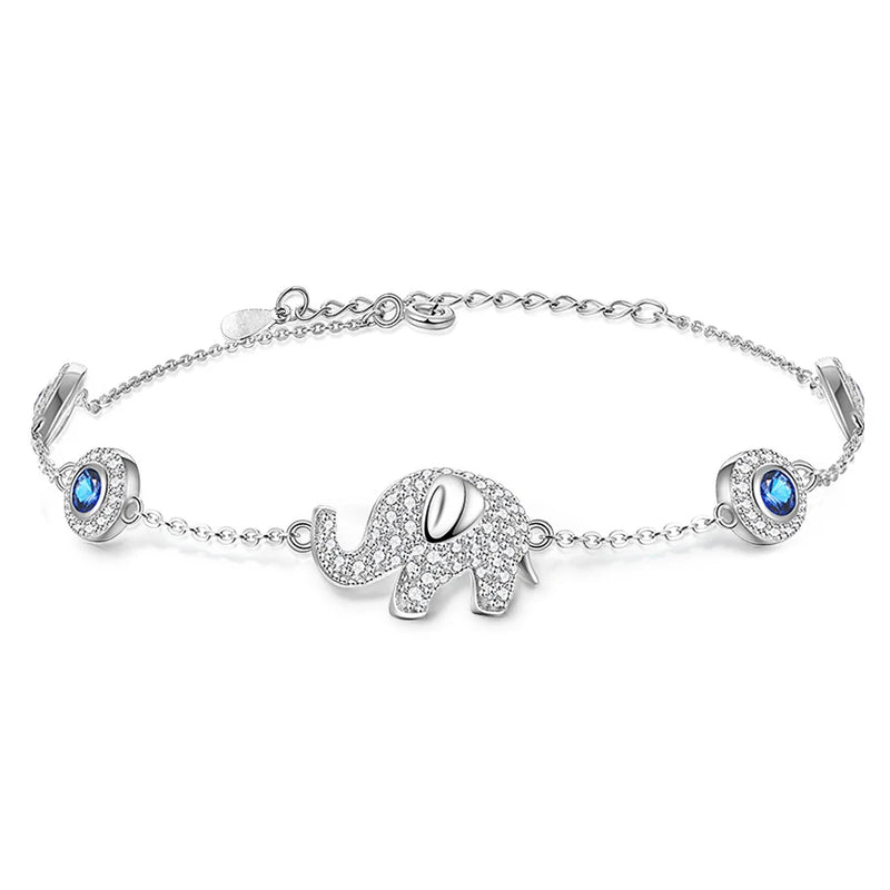 Sterling Silver Evil Eye Hamsa Bracelet Women Men Stone Jewelry