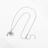 925 Silver Evil Eye Necklace Zircon Eye Pendants Jewelry Gift