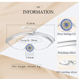 925 Sterling Silver Evil Eye Stone Charm Bracelet for Women Men