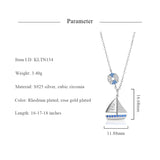Anchor Boat Sailor Women 925 Sterling Silver Necklace Choker