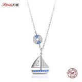 Anchor Boat Sailor Women 925 Sterling Silver Necklace Choker