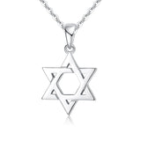 Magen Star of David Pendant 925 Silver Chain Necklace Jewish Jewelry