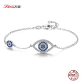 Sterling Silver Evil Eye Bracelet for Women