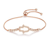 925 Silver Hamsa Hand Bracelet for Women Men