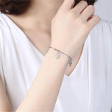 925 Silver Eye Hamsa Hand Charm Bracelet