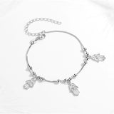925 Silver Eye Hamsa Hand Charm Bracelet