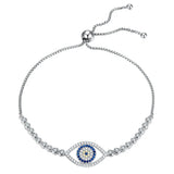 Tennis Bracelet Clear CZ Sterling Silver Charms Bracelet