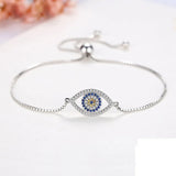 925 Silver Couple Bracelets Evil Eye Luck Bracelet Men