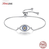 925 Silver Couple Bracelets Evil Eye Luck Bracelet Men