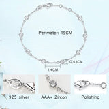 925 Sterling Silver CZ Bracelet