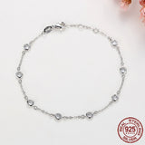 925 Sterling Silver CZ Bracelet