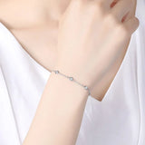 925 Sterling Silver CZ Bracelet