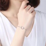 925 Sterling Silver Bracelets Horseshoe Beads Bracelet Ball Wedding Jewelry