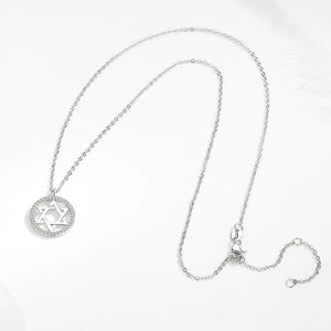 Magen Star of David 925 Sterling Silver Necklace Hebrew Jewelry
