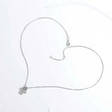 Hamsa 925 Sterling Silver Necklace Lucky Fatima Long Chain Initial Necklace