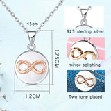 925 Silver Infinity Forever Love Pendant Necklace Jewelry