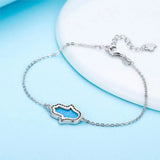Opal Hand Bracelet 925 Silver Hamsa Hand of Fatima Bracelet Women