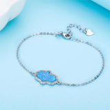 Opal Hand Bracelet 925 Silver Hamsa Hand of Fatima Bracelet Women