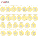 925 Sterling Silver Initial Pendant Necklaces Women Thin Chain Letter Jewelry
