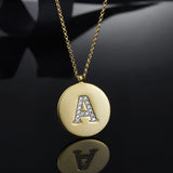 925 Sterling Silver Initial Pendant Necklaces Women Thin Chain Letter Jewelry