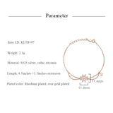 Sterling Silver Steering Wheel Charm Bracelet with Zircon Stones