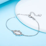 Opal Hamsa Hand Couple Bracelets 925 Silver