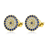 925 Silver CZ Rose Stud Earrings for Women Girls