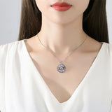 Turkey Evil Eye Necklace For Women Zircon Eye Hand Heart Pendant Choker