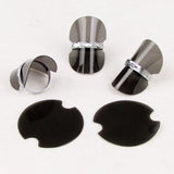 TONVIC 100pcs Plastic Ring Display Stand Holder 40mm