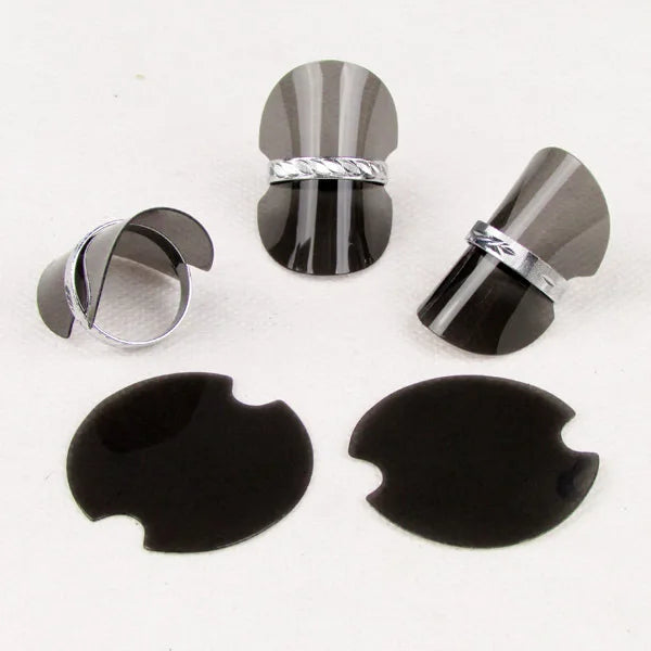 TONVIC 100pcs Plastic Ring Display Stand Holder 40mm