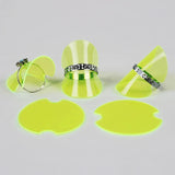TONVIC 100pcs Plastic Ring Display Stand Holder 40mm