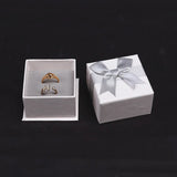 TONVIC 12PCS Bow Ribbon Cardboard Earring Necklace Jewelry Set Case