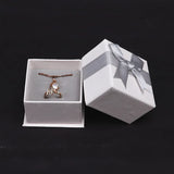 TONVIC 12PCS Bow Ribbon Cardboard Earring Necklace Jewelry Set Case