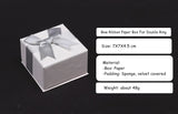 TONVIC 12PCS Bow Ribbon Cardboard Earring Necklace Jewelry Set Case