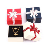 TONVIC 12PCS Letter Bow Jewelry Set Case With Spong