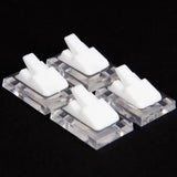 TONVIC 40pcs Plastic Ring Display Stand Holder Jewelry Clear
