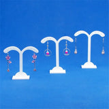 TONVIC 5 Sets Acrylic Earring Display Stand Holder Rack Three Black/Clear/White