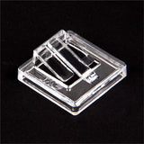 Clear Plastic Ring Acrylic Jewelry Storage Display Stand Clip Ring Display
