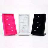 TONVIC Velvet Ring Earring Display Stand Holder