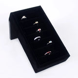 TONVIC Velvet Ring Earring Display Stand Holder