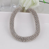Rhinestone Twining Necklace for Party Wedding