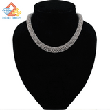 Rhinestone Twining Necklace for Party Wedding