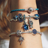 925 Silver Heart Bracelet DIY Jewelry