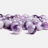 Natural Amethyst Crystal Stone Beads 6-12mm Round Purple Loose Beads