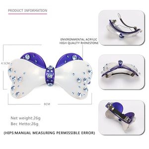Rhinestone Butterfly Hair Clip Barrette Jewelry Girl