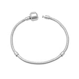 925 Sterling Silver Snake Chain Bangle & Bracelet for Women 16-23CM