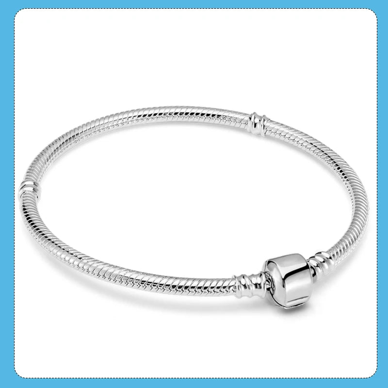 925 Silver Women's Snake Chain Bracelet