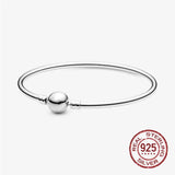 925 Silver Mesh Bracelet Charm Beads DIY Jewelry
