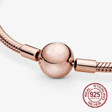 925 Silver Mesh Bracelet Charm Beads DIY Jewelry
