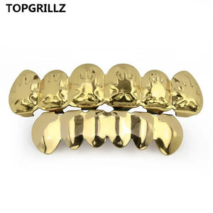 TOPGORILLZ Hip Hop Maple Leaf Grillz Weed Leaves Teeth Grills
